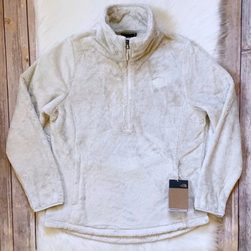 The North Face Women’s Osito Quarter Zip Vintage White Pullover - Picture 2 of 7